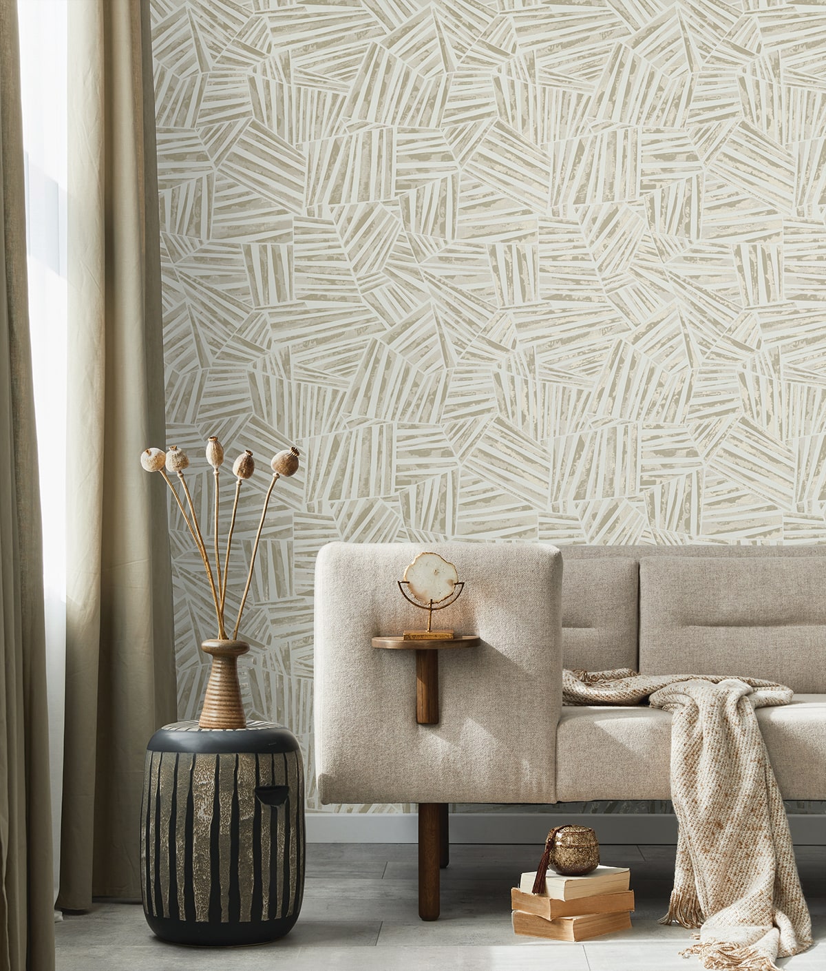 Geometric Textures Alpi Unpasted Wallpaper