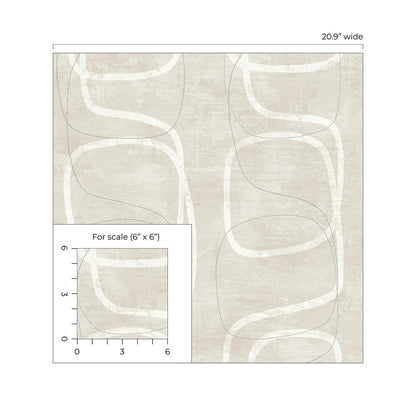 Geometric Textures Forcella Geometric Unpasted Wallpaper