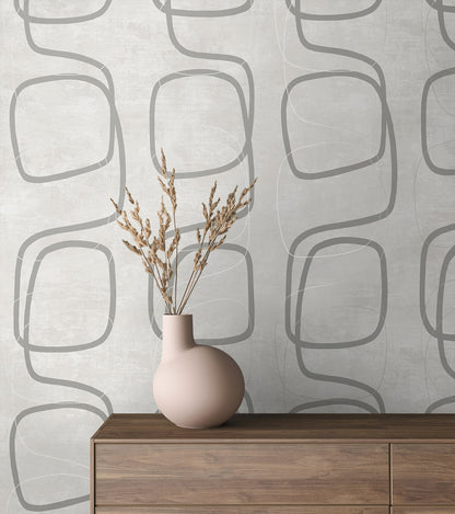 Geometric Textures Forcella Geometric Unpasted Wallpaper