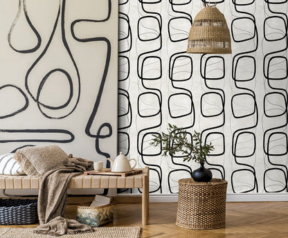 Geometric Textures Forcella Geometric Unpasted Wallpaper