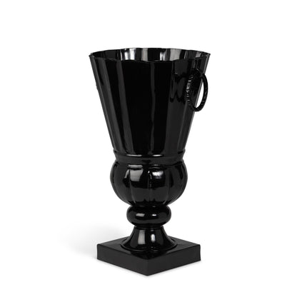 Atlas Outdoor Urn, Small, Jet Black