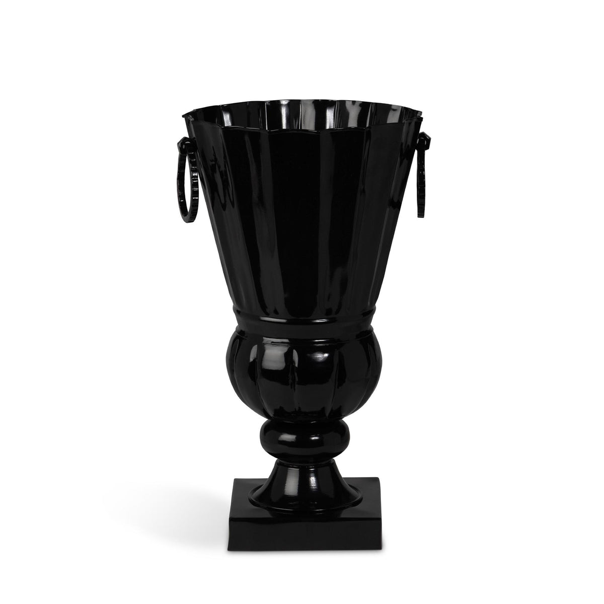 Atlas Outdoor Urn, Small, Jet Black