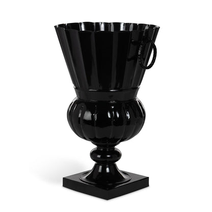 Atlas Outdoor Urn, Large, Jet Black