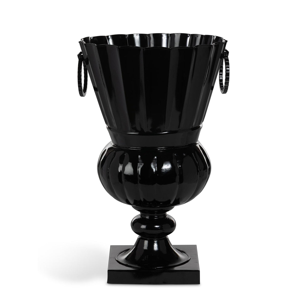 Atlas Outdoor Urn, Large, Jet Black
