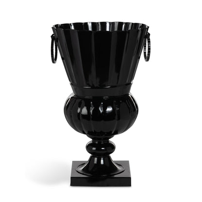 Atlas Outdoor Urn, Large, Jet Black