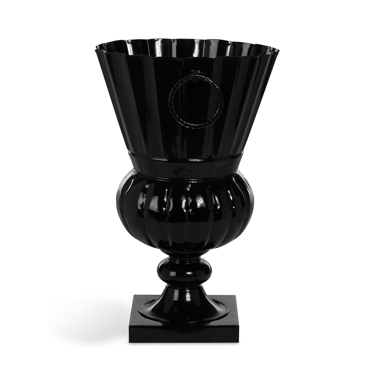 Atlas Outdoor Urn, Large, Jet Black