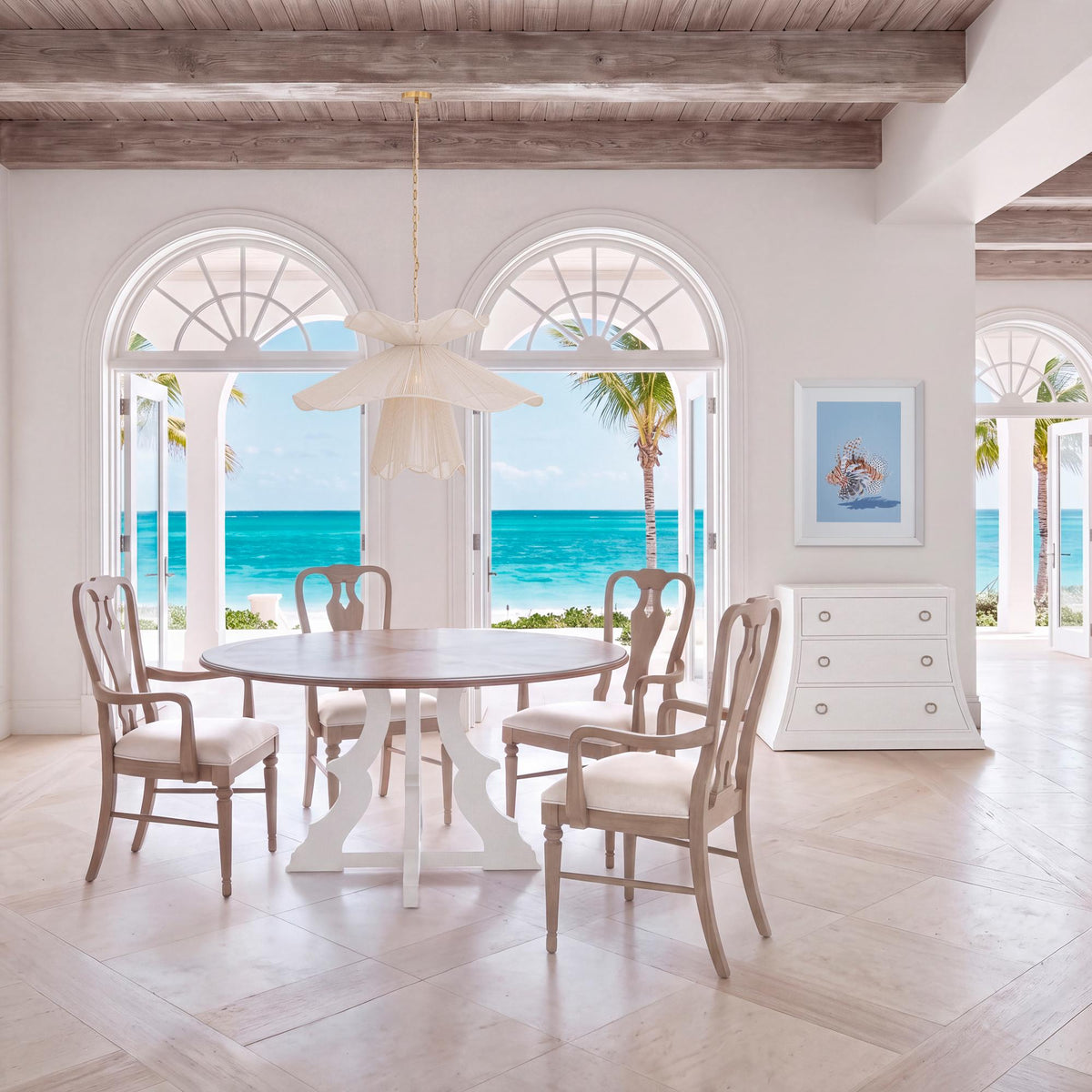 Petal Cove Chandelier, Sugar