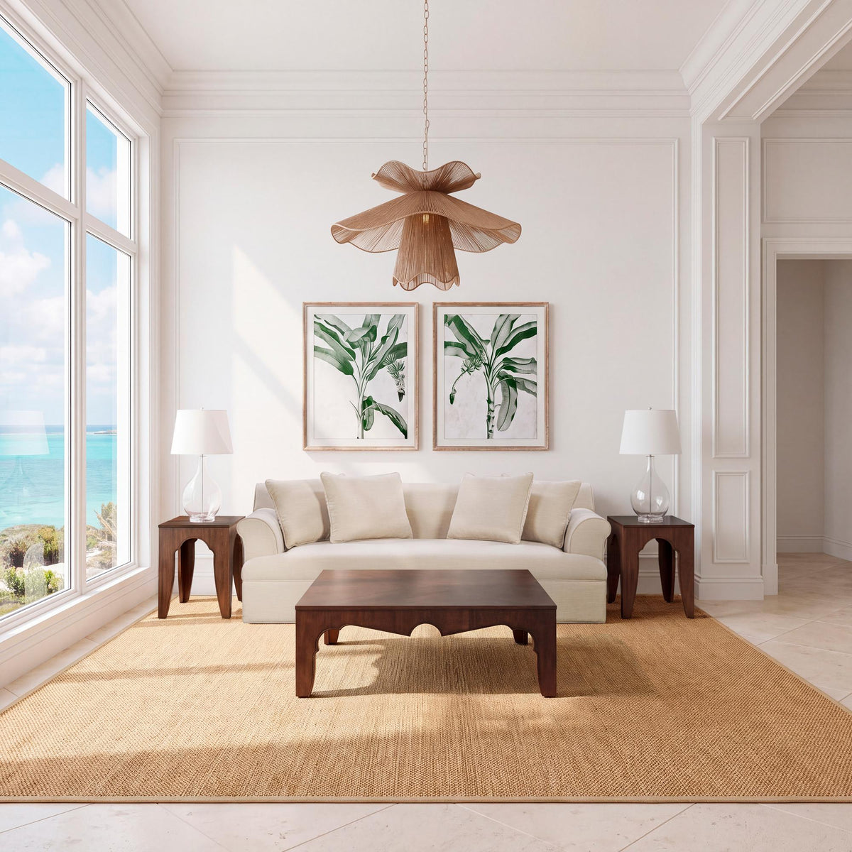 Petal Cove Chandelier, Brown Sugar