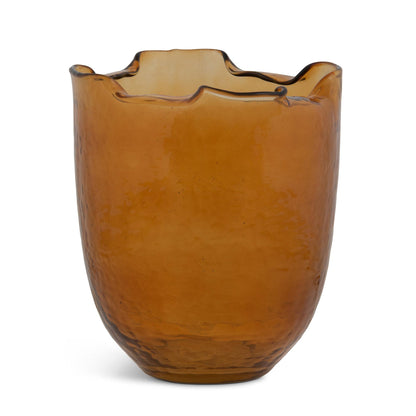 Fold Vase, Amber, Large