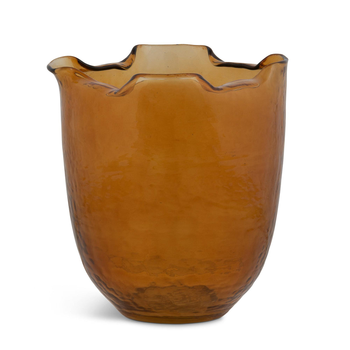 Fold Vase, Amber, Large