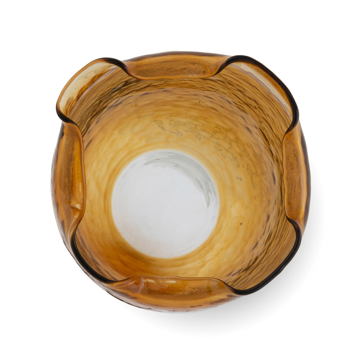 Fold Vase, Amber, Large