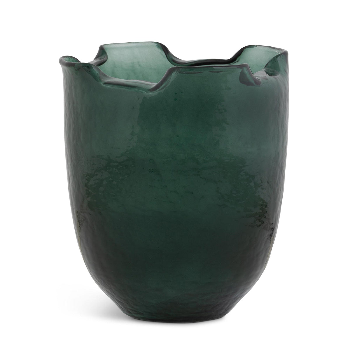 Fold Vase, Hunter Green, Large