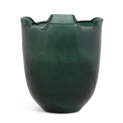 Fold Vase, Hunter Green, Large