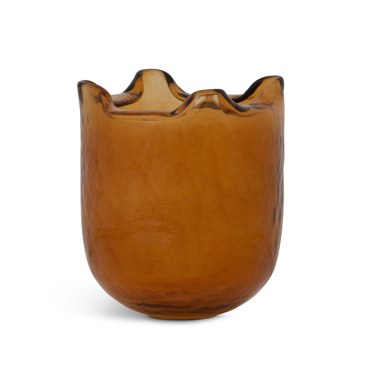 Fold Vase, Amber, Small