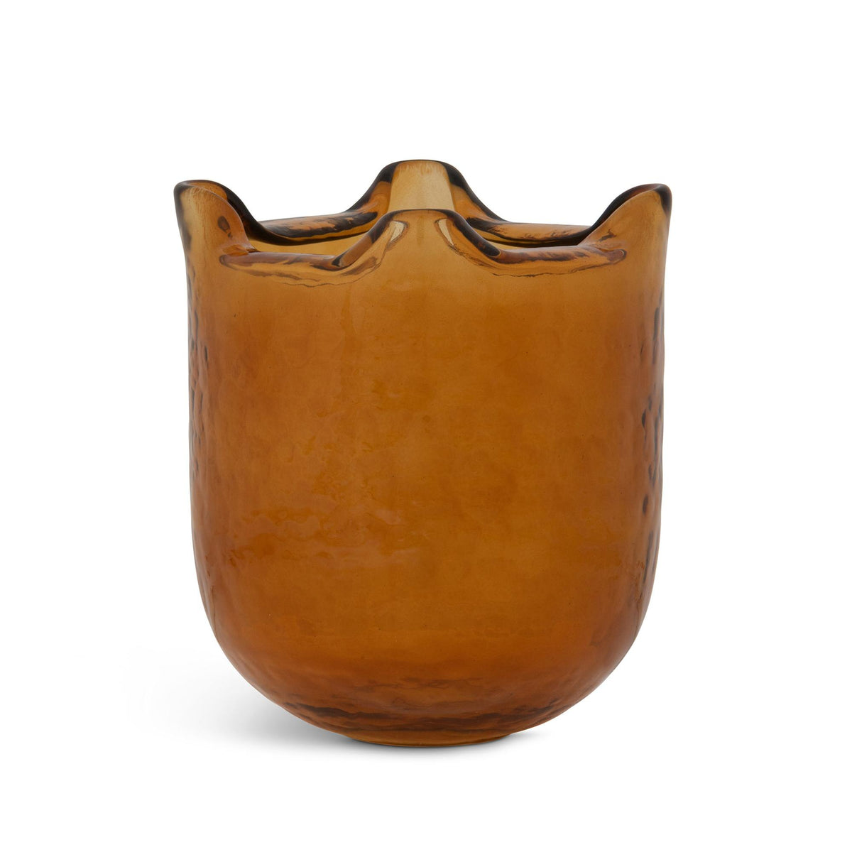 Fold Vase, Amber, Small