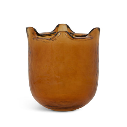 Fold Vase, Amber, Small