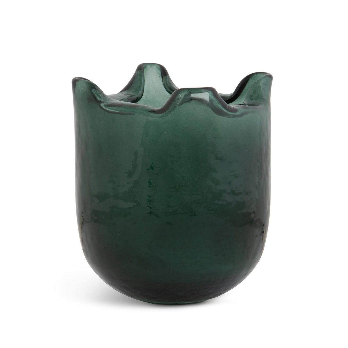 Fold Vase, Hunter Green, Small