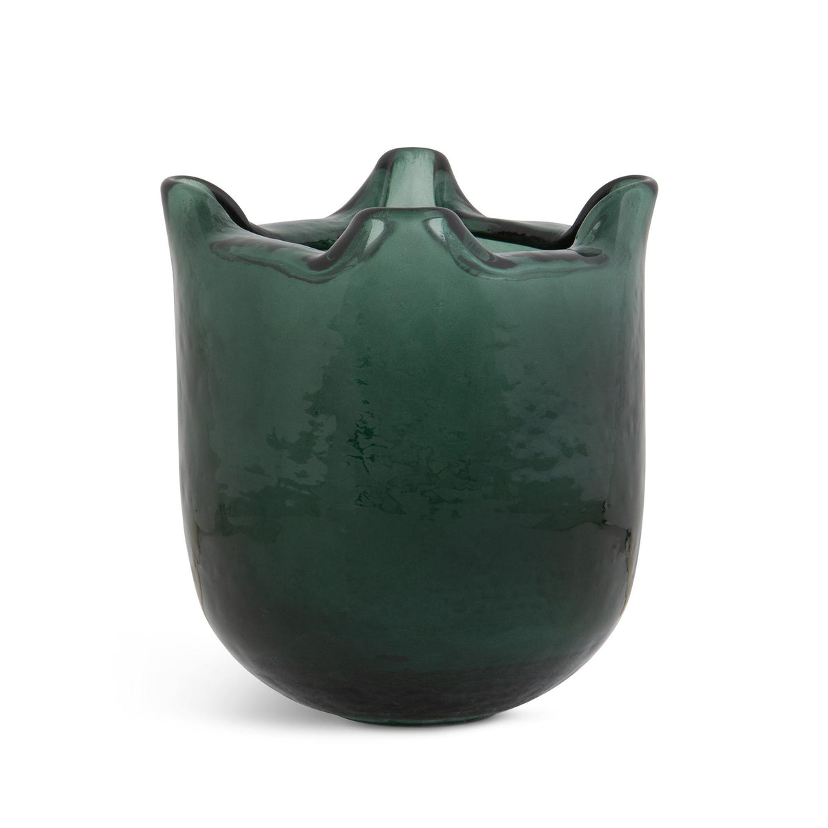 Fold Vase, Hunter Green, Small