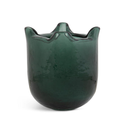 Fold Vase, Hunter Green, Small