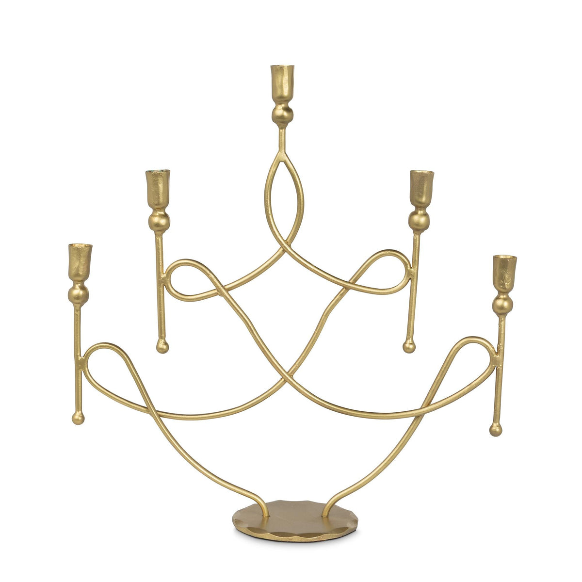 Scroll Candle Holder, 5 Arm