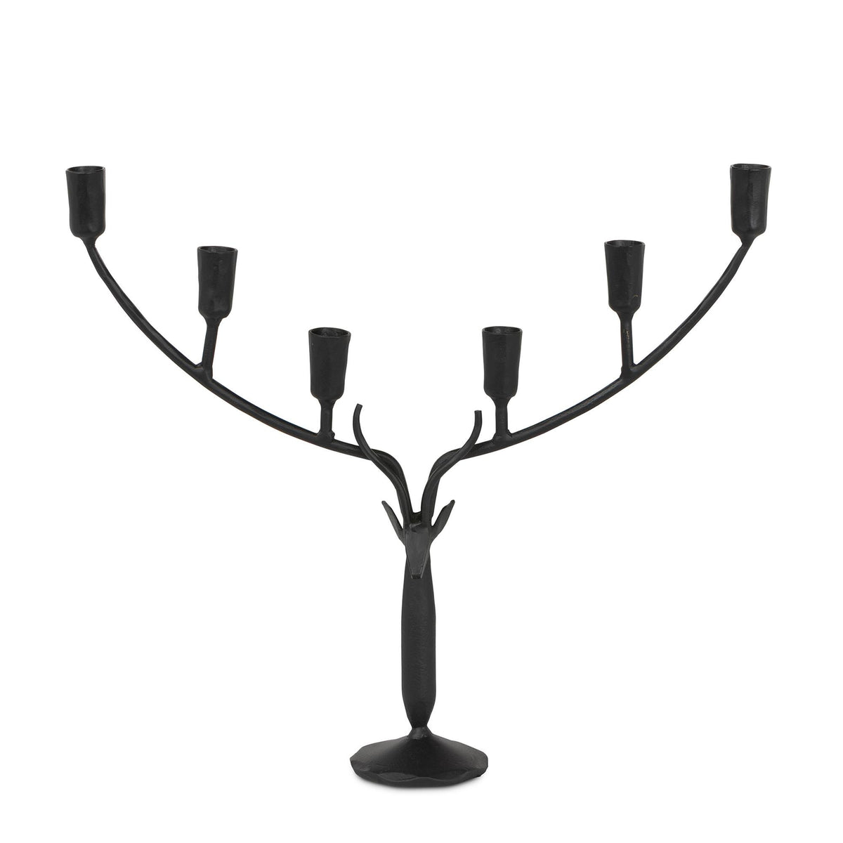 Stag Candle Holder, Large, Black