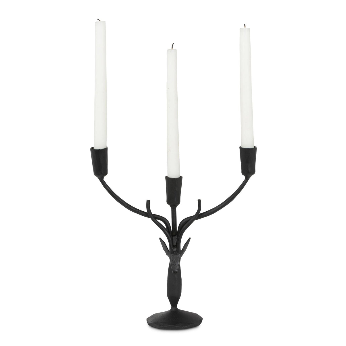 Stag Candle Holder, Small, Black