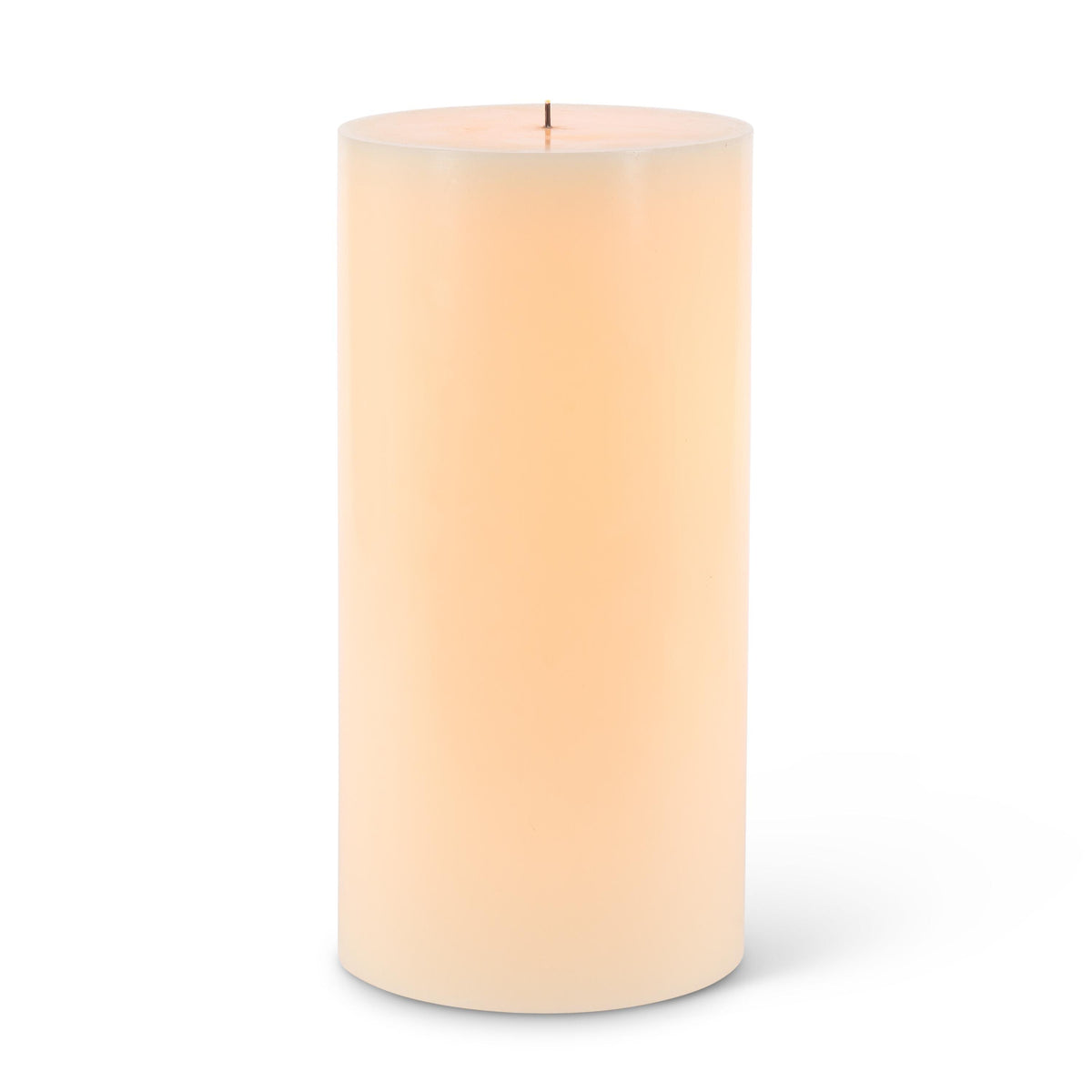 6"D x 12"H Outdoor Wax Candle with Real Wax Surface