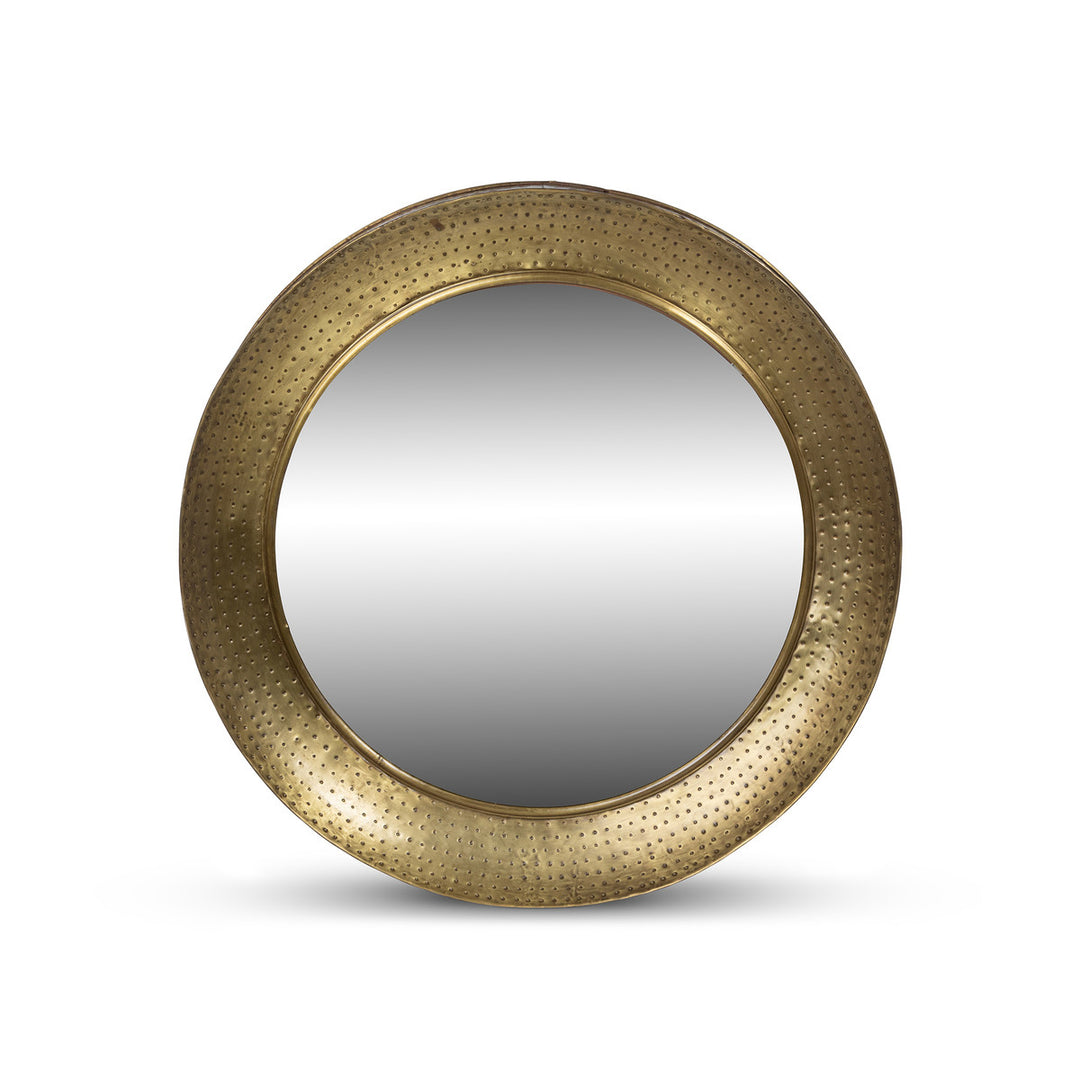 Hammered Iron Brass Portal Mirror by Park Hill Collection