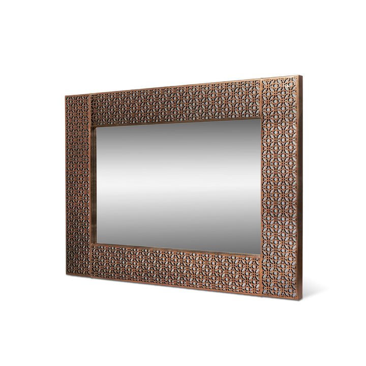 Sahara Leather Framed Mirror by Park Hill Collection