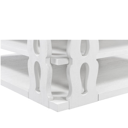 Montauk Cocktail Table, Whitewash