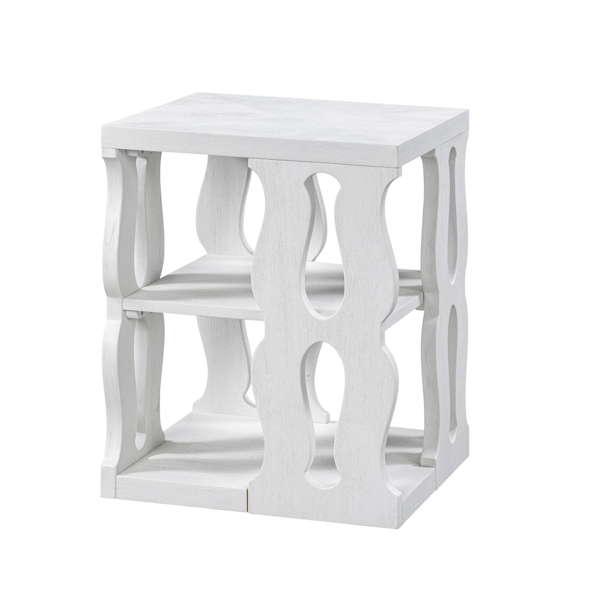 Montauk End Table, Whitewash