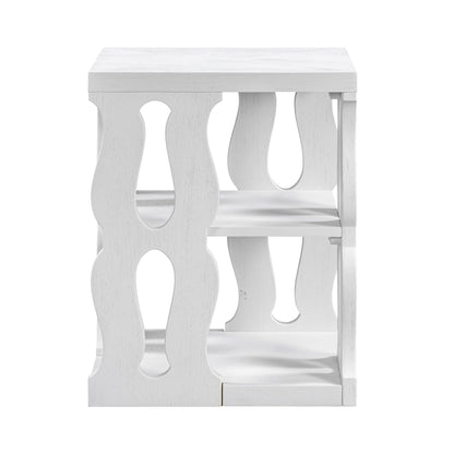 Montauk End Table, Whitewash