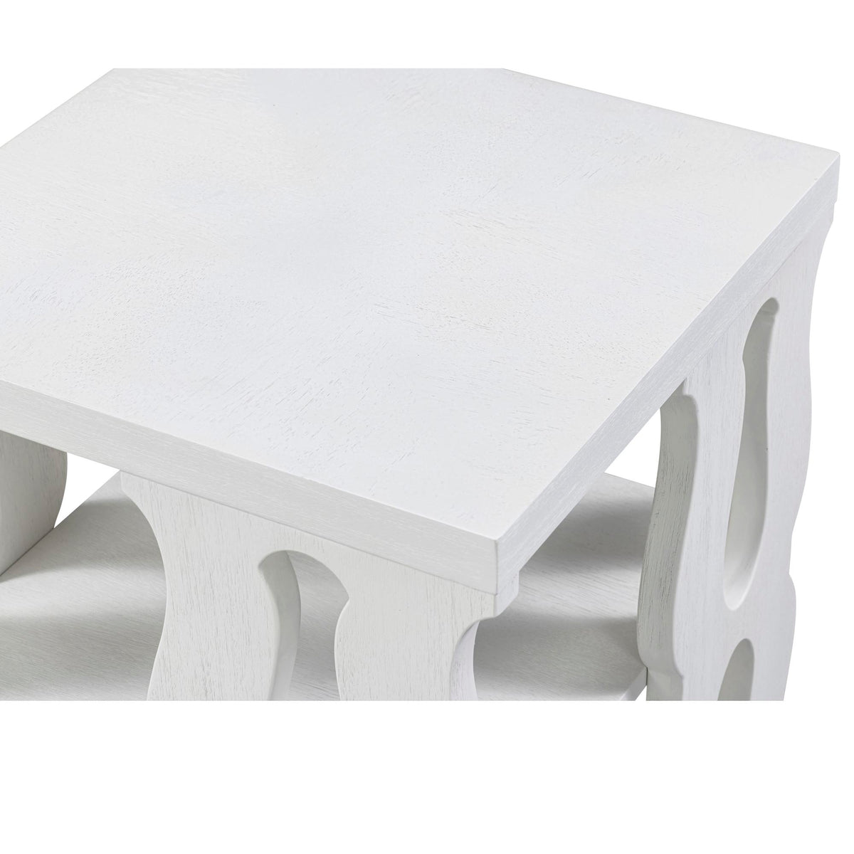 Montauk End Table, Whitewash