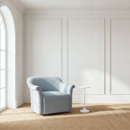 Bella Swivel Chair, Serene Sky