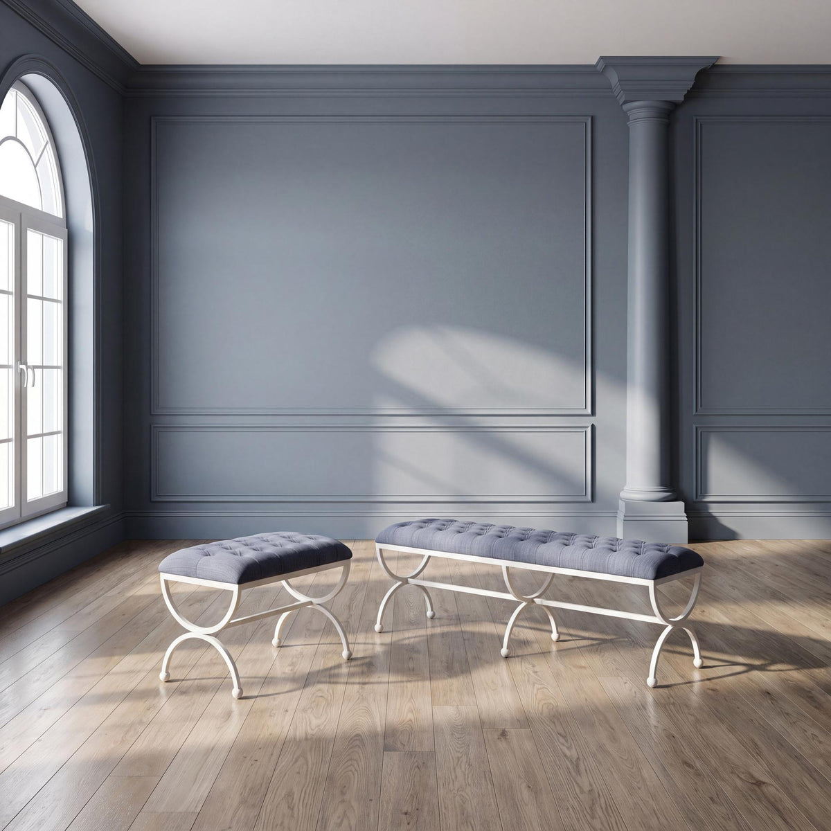 Gallery Bench, Hydrangea White