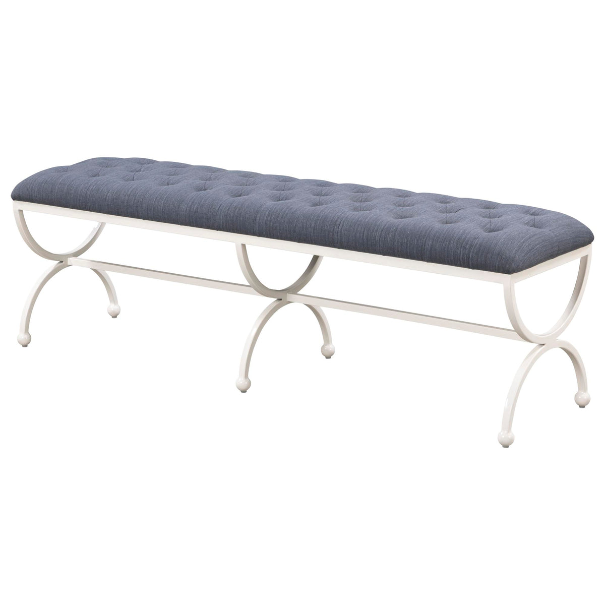 Gallery Long Bench, Hydrangea White
