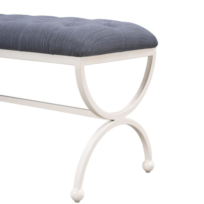 Gallery Long Bench, Hydrangea White