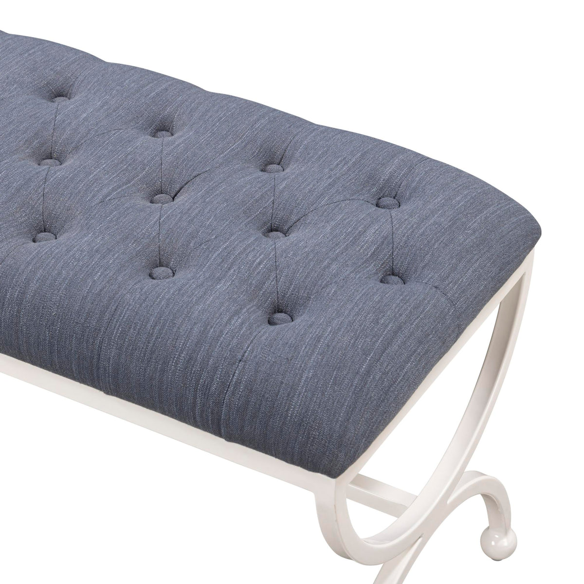 Gallery Long Bench, Hydrangea White