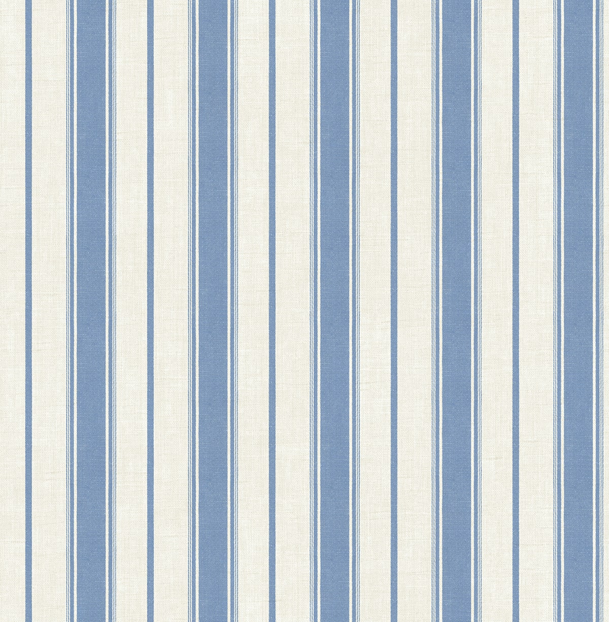 French Country Eliott Linen Stripe Unpasted Wallpaper