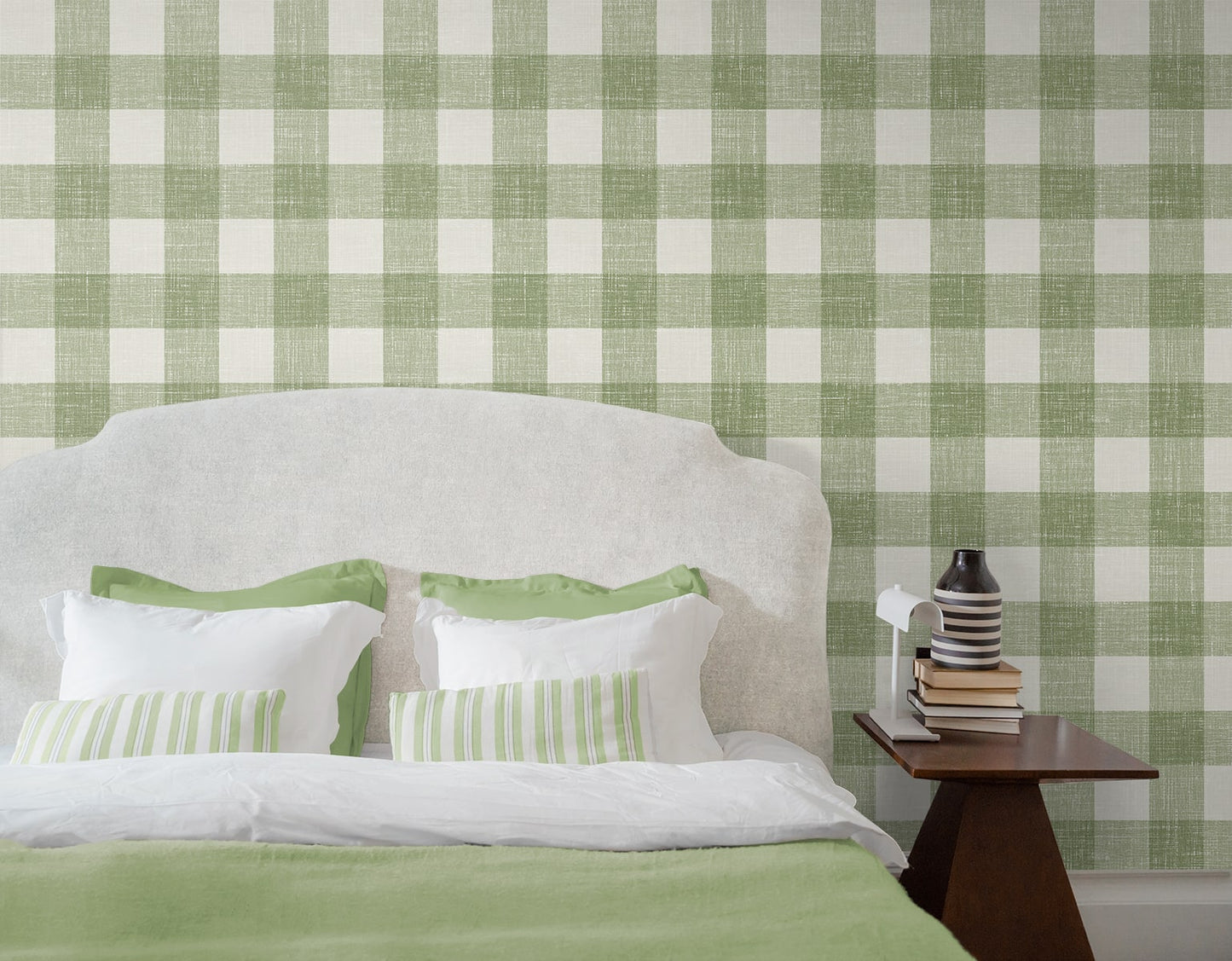 French Country Bebe Gingham Unpasted Wallpaper