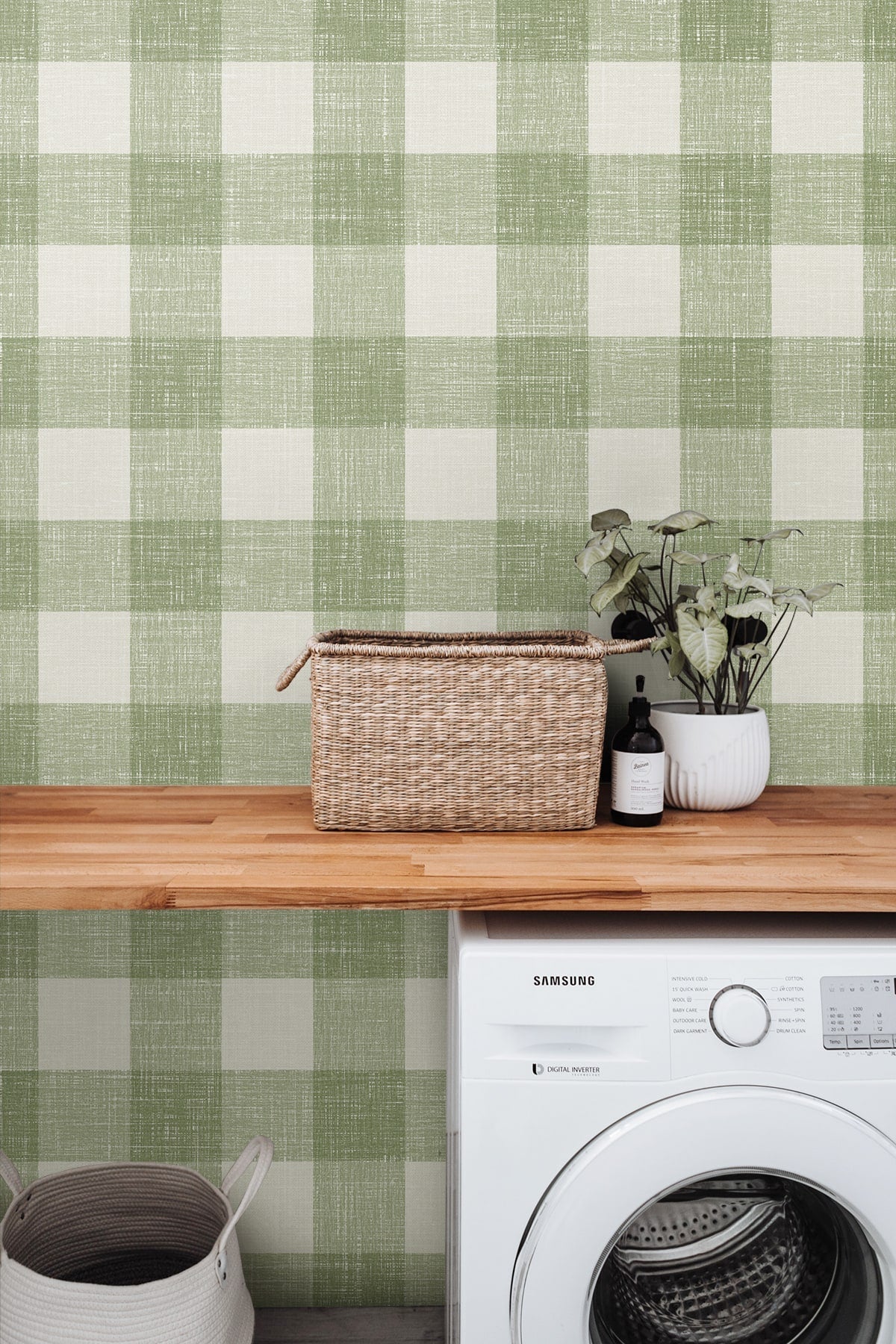 French Country Bebe Gingham Unpasted Wallpaper