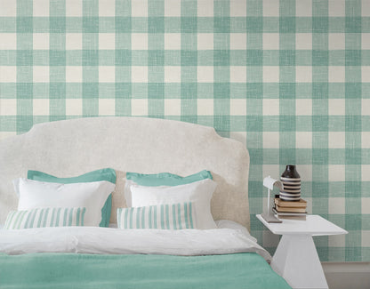 French Country Bebe Gingham Unpasted Wallpaper