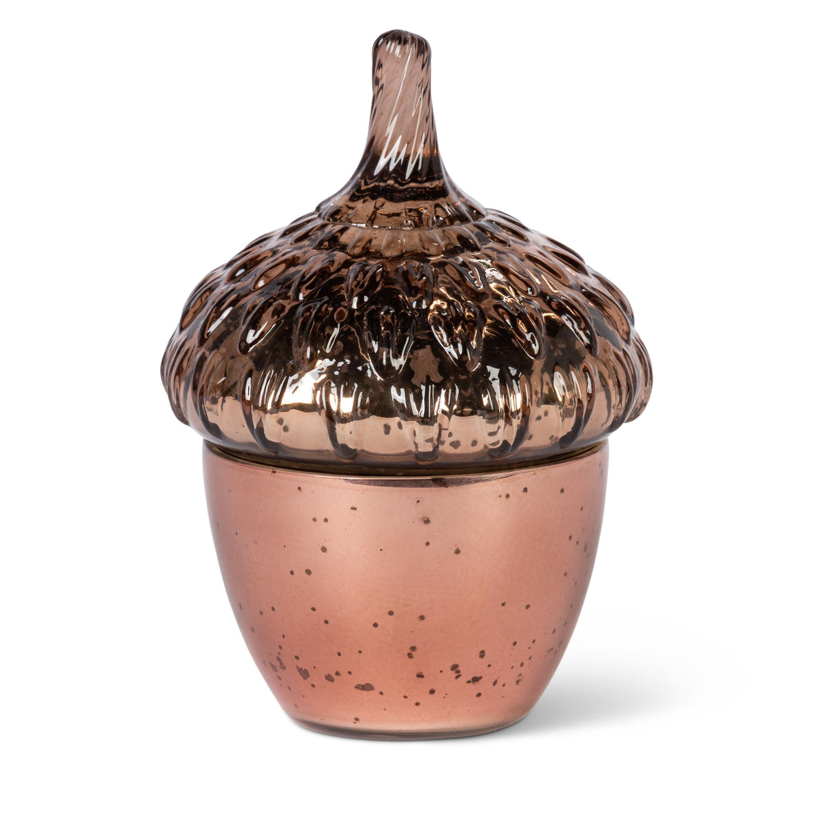 Copper Mercury Glass Holder, 5.75"H