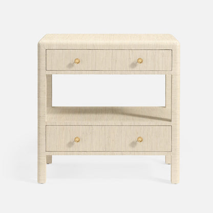 Parson Nightstand – Natural White Hemp