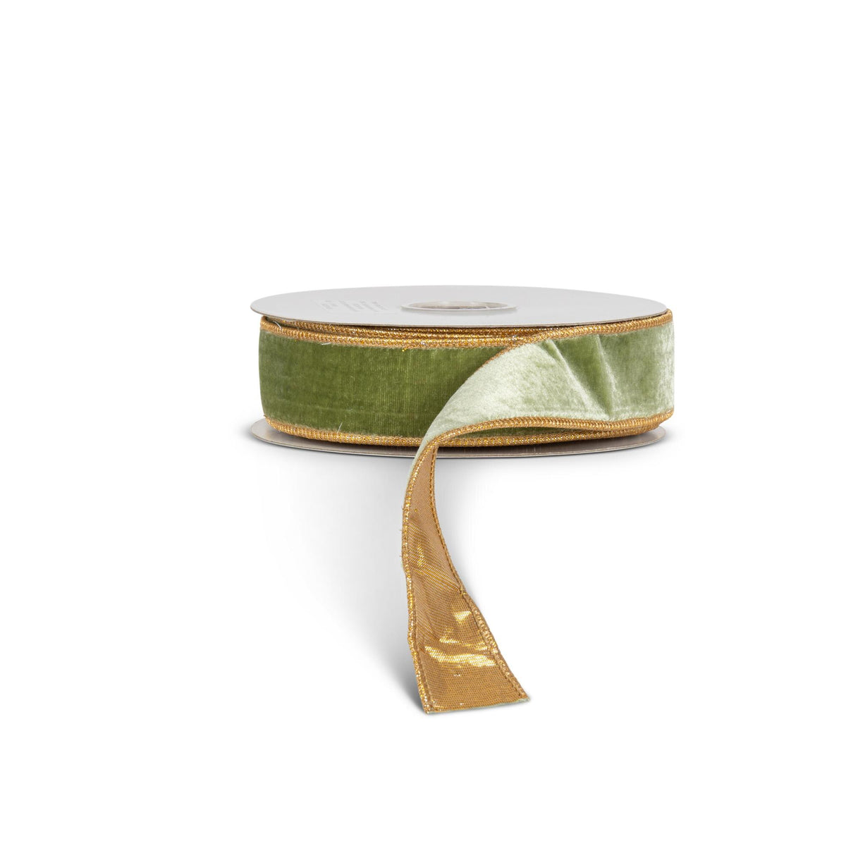 Copper Sheldon Velvet and Metallic Dupioni Fused Ribbon, 10 Yards, 1.5"W