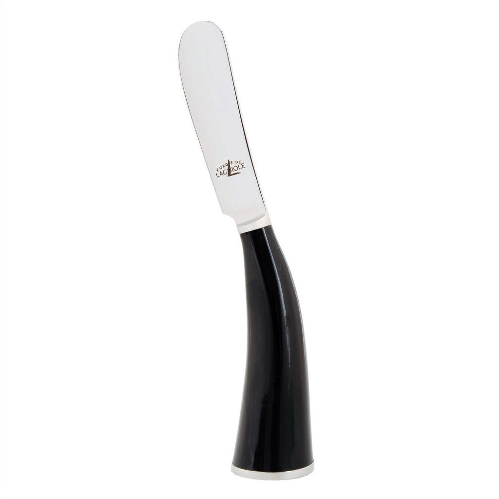 Forge de Laguiole Black Horn Tip Butter Knife