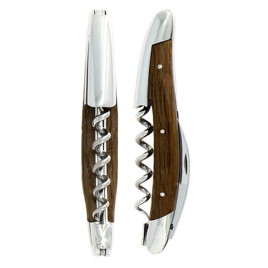 Forge de Laguiole Corkscrew 5000 Years Old Sub Fossilized Oak Bark- Shiny