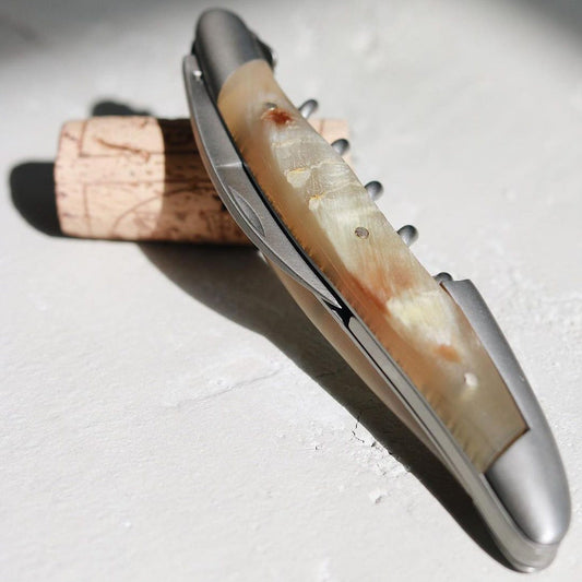 Forge de Laguiole Corkscrew Aubrac Horn Tip - Satin