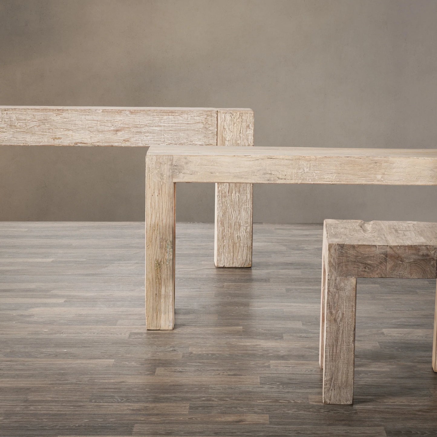 Giza 84" Console Table in Antique White by Classic Home