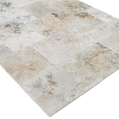 Golden Ink Antique Pattern Brushed, Chiseled, and Partially Filled - Livfloors Collection